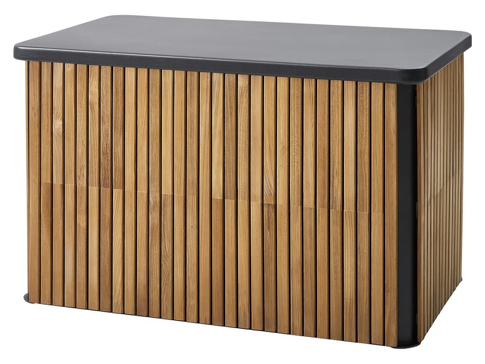 Combine Lava Grey Aluminum Teak Cushion Small Box