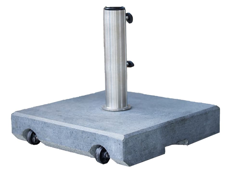Cane-line Matt Grey Granite Parasol Base with Wheels