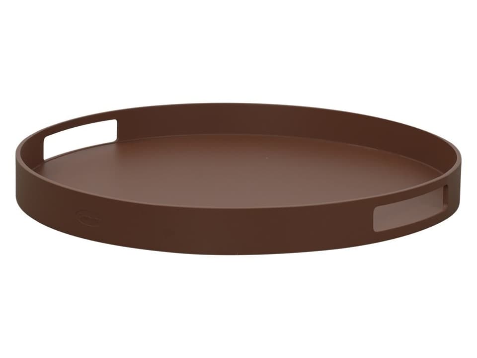 Club Desert Red Aluminium Tray Round