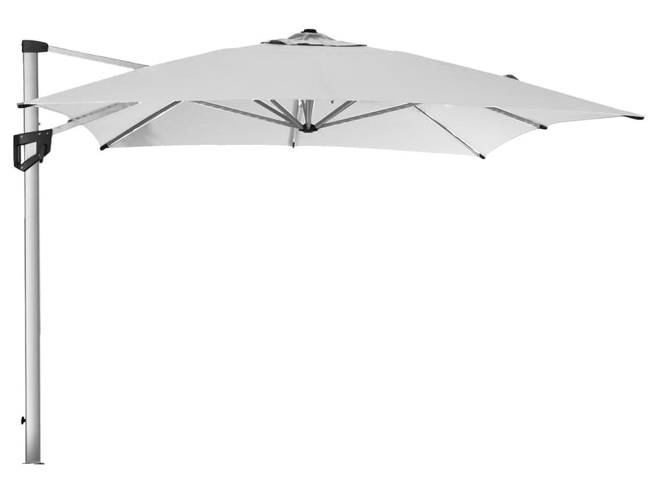 Hyde Luxe 3x4M Rectangular Hanging Umbrella in Dusty White with Auto-Tilt