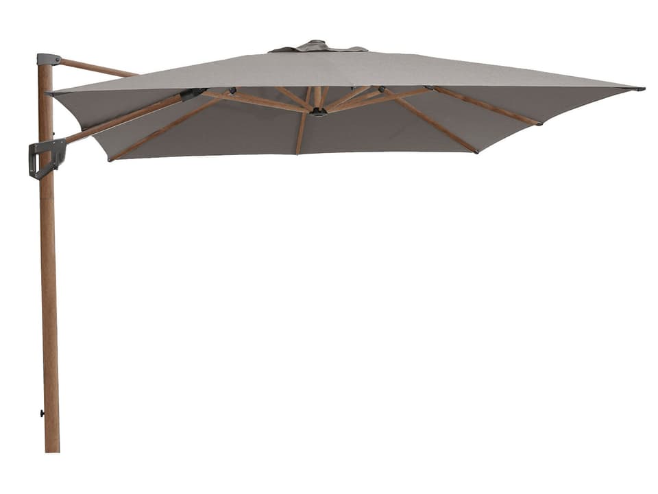 Hyde Wood Look Aluminium Pole Luxe Tilt Parasol