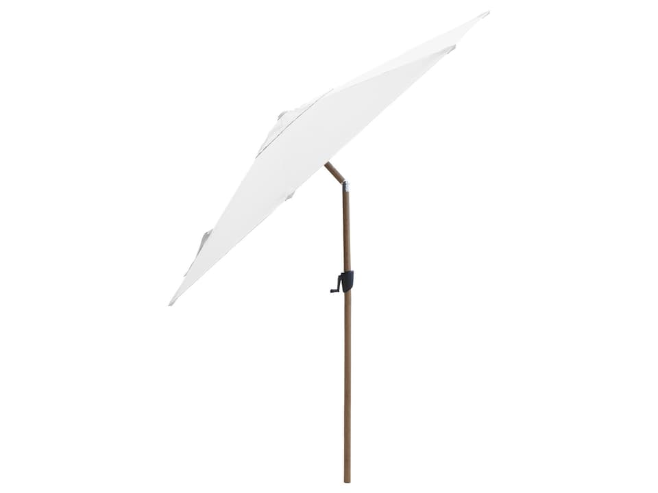 Sunshade Wood Look Aluminium Pole Parasol W/Tilt System