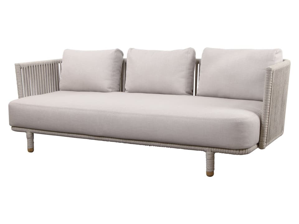 Moments Sand Soft Rope 3-Seater Sofa