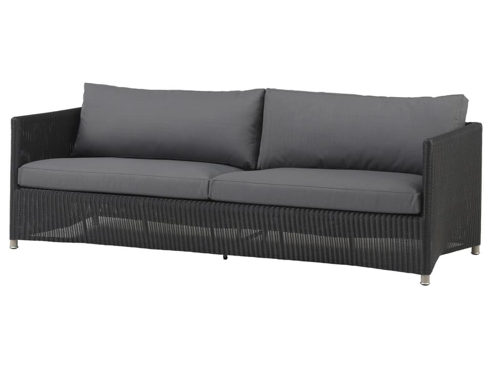 Diamond 3-Seater Sofa in Graphite