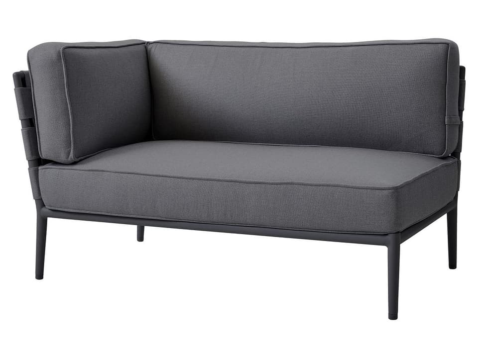 Conic Grey Airtouch 2-Seater Sofa Right Module