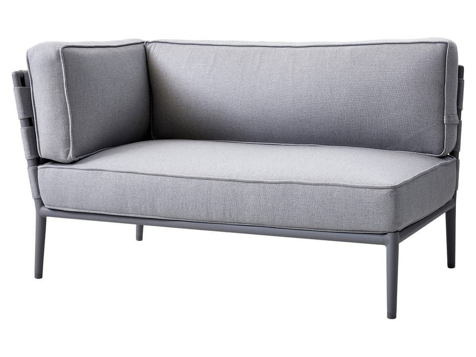 Conic Light Grey Airtouch 2-Seater Sofa Right Module
