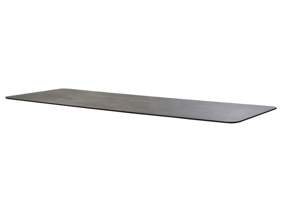 Pure 110 x 39 Inch Fossil Black Ceramic Rectangular Table Top