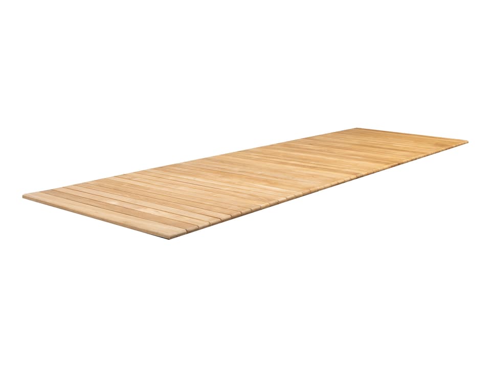 Cane-line Teak Rectangular Extension Table Top 126 Inch in Natural
