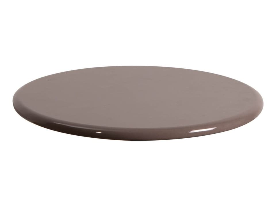 Cane-line Glaze 18-Inch Round Taupe Glazed Lava Stone Table Top