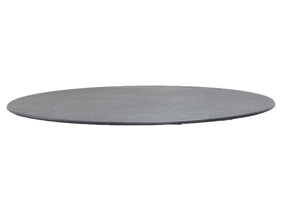 Cane-line Outdoor 35.5-Inch Round Fossil Black Ceramic Table Top