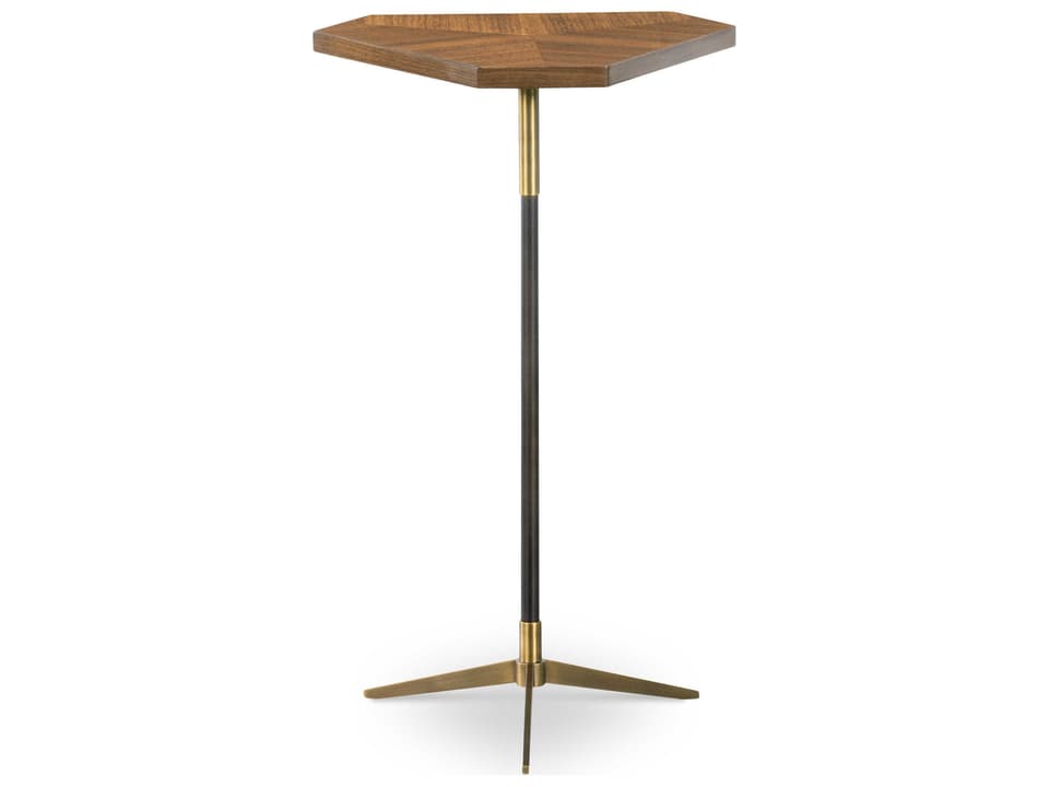Thomas O'Brien Caron Hexagon Wood Light End Table
