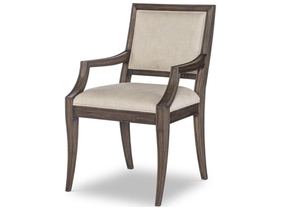 Camden Bailey Upholstered Dining Armchair in Brown Rustic