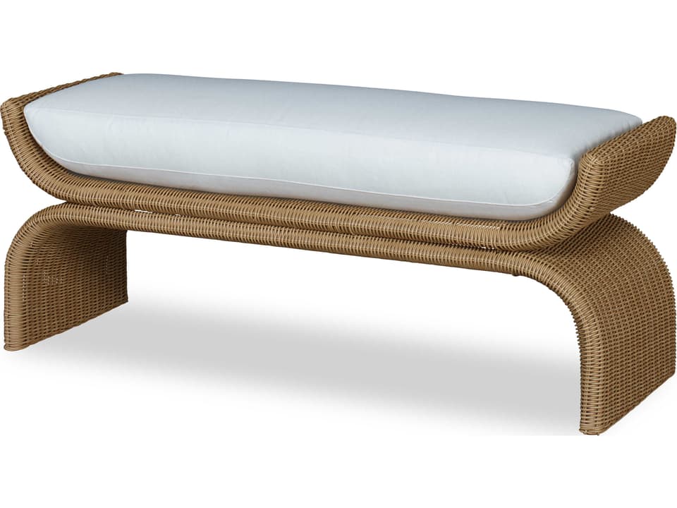 Carrier and Company August 48-Inch Woven Resin Cushion Bench