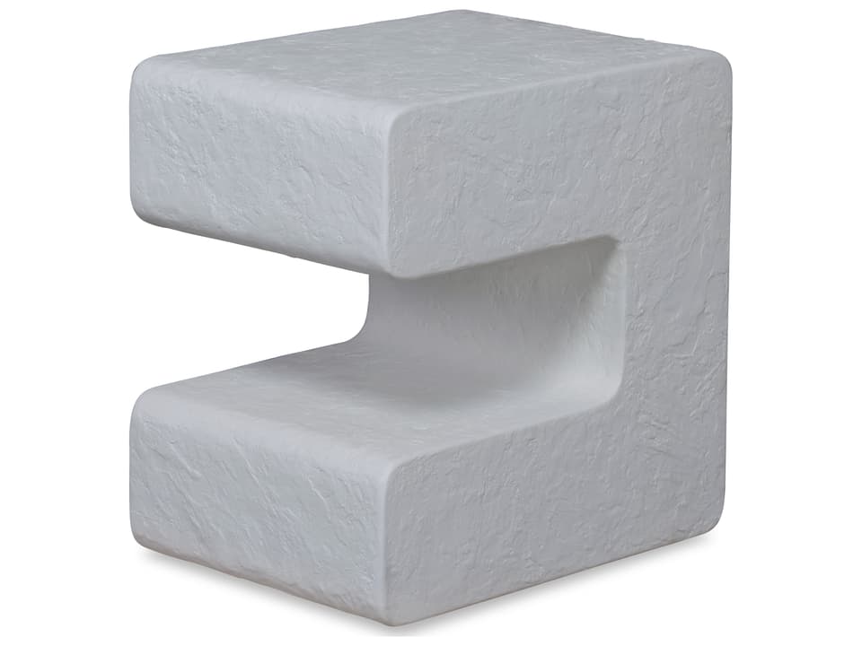 Dean Outdoor Side Table in Gesso