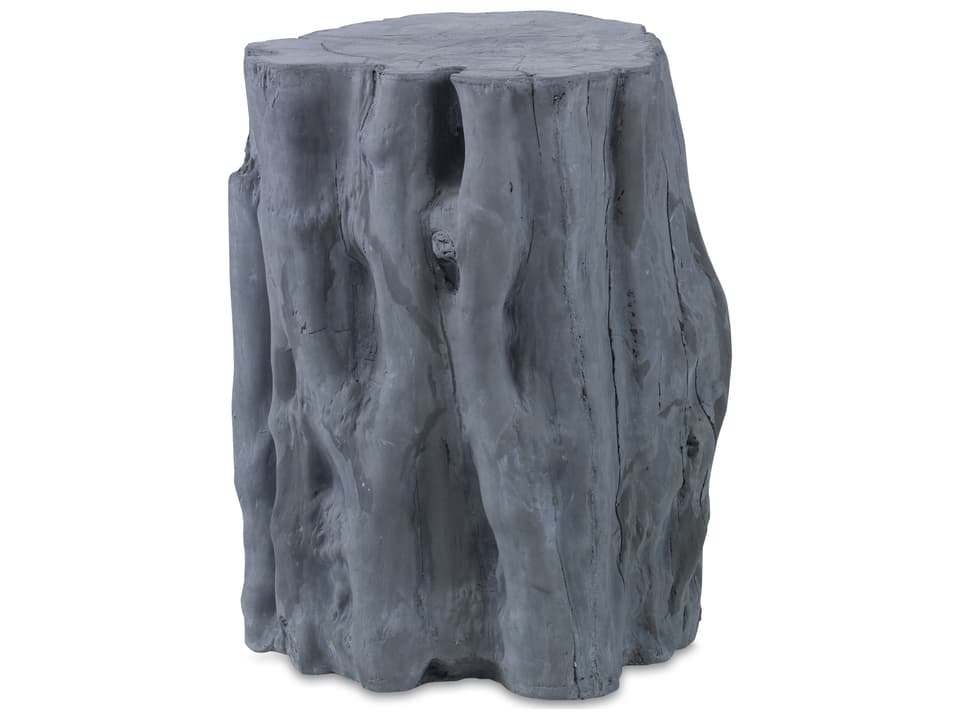 Outdoor Complements 18-Inch Glass Reinforced Concrete End Table in Grey