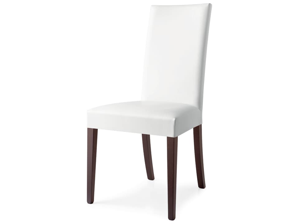 Copenhagen White Upholstered Side Dining Chair