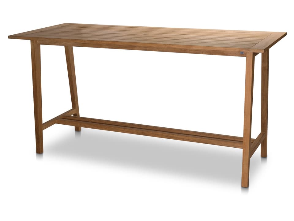 Essential Rectangular Bar Table with Umbrella Hole
