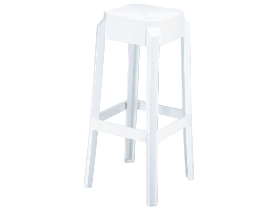 Fox Glossy White Bar Stool