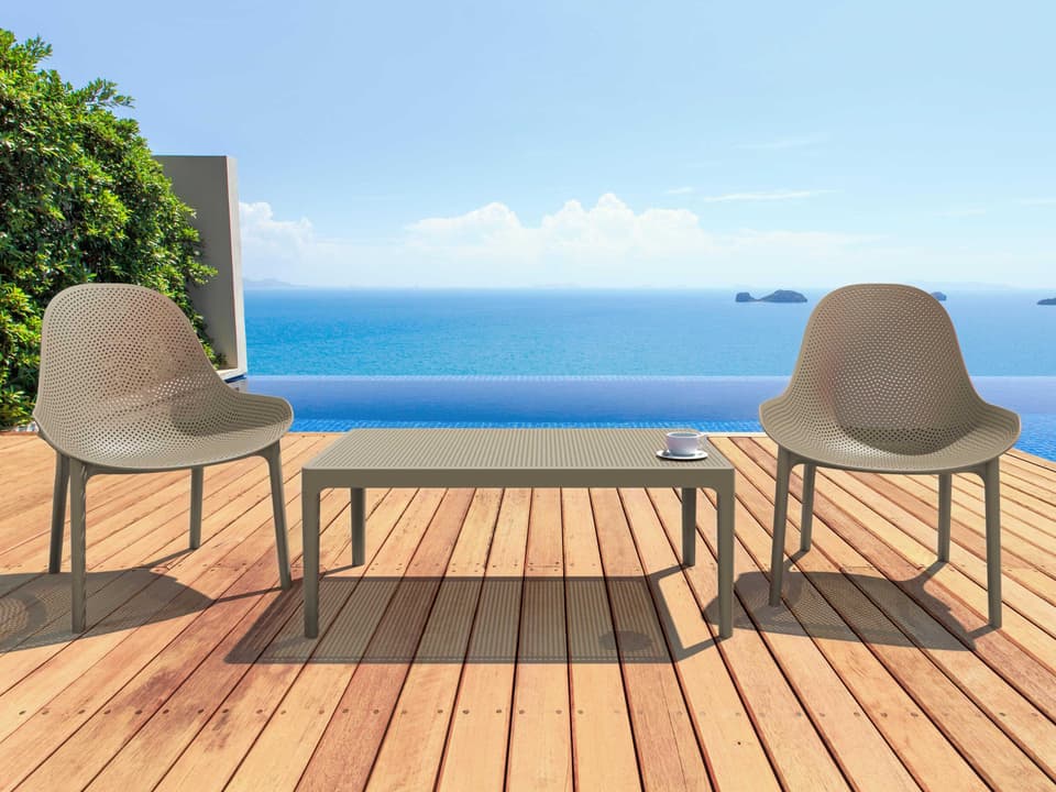 Sky Taupe Resin Lounge Set