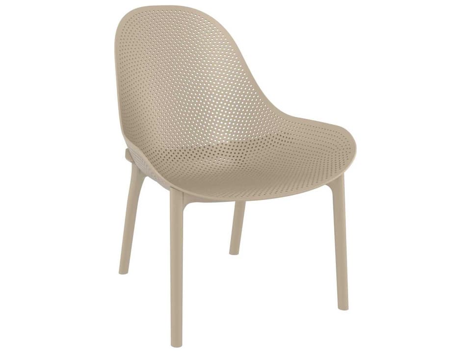 Sky Taupe Resin Lounge Chair