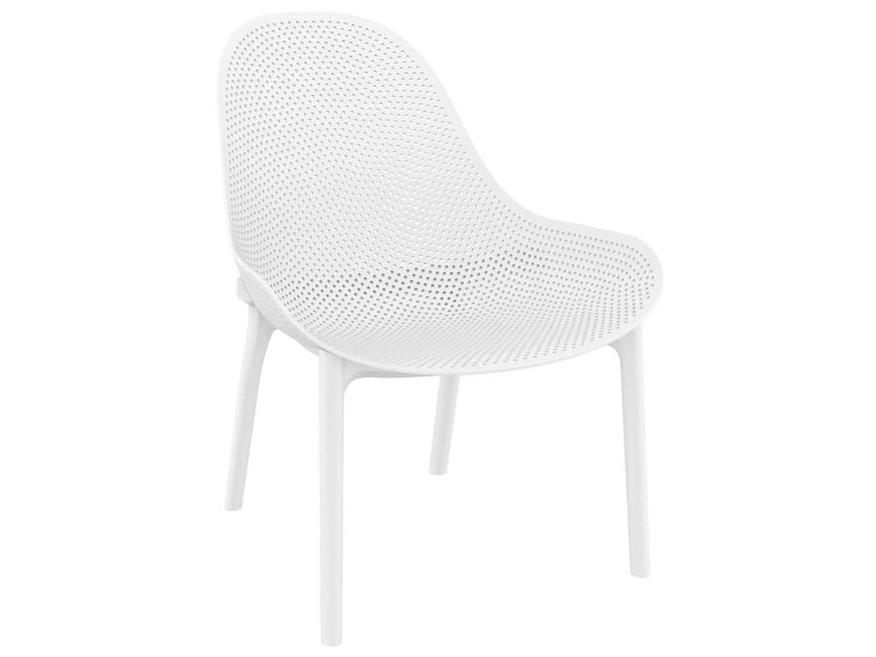 Sky White Resin Lounge Chair