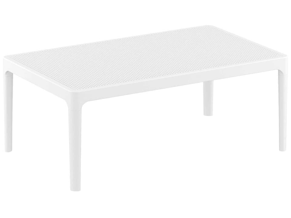 Sky Rectangular Polypropylene Coffee Table in White
