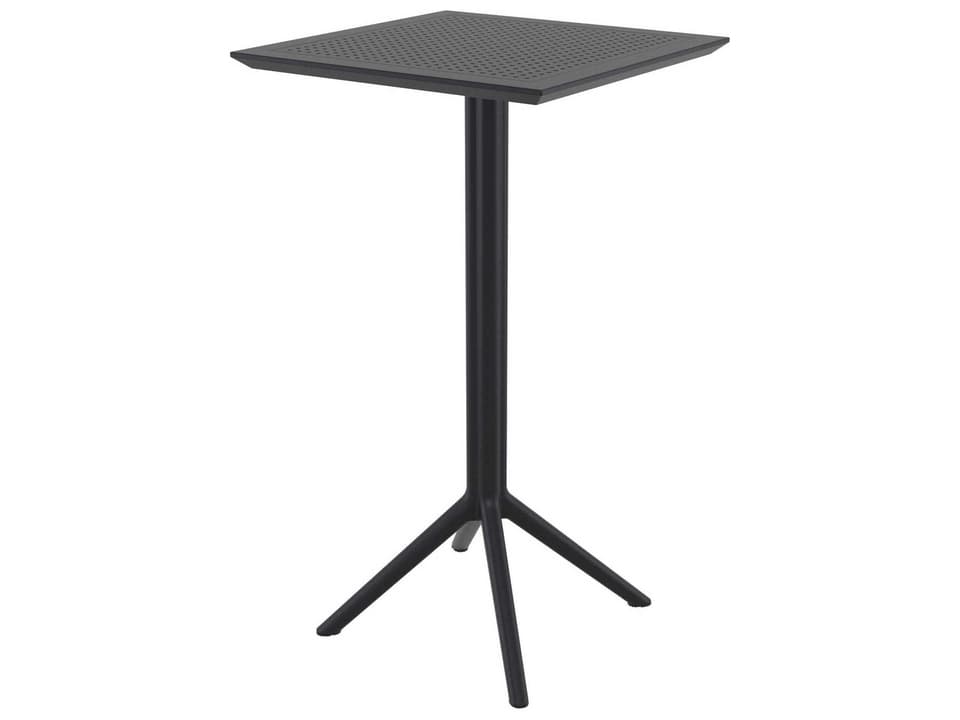 Sky Folding Square Bar Table in Black