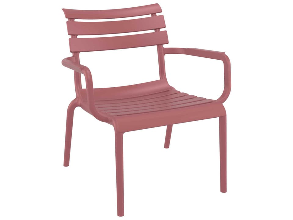 Paris Marsala Polypropylene Lounge Chair