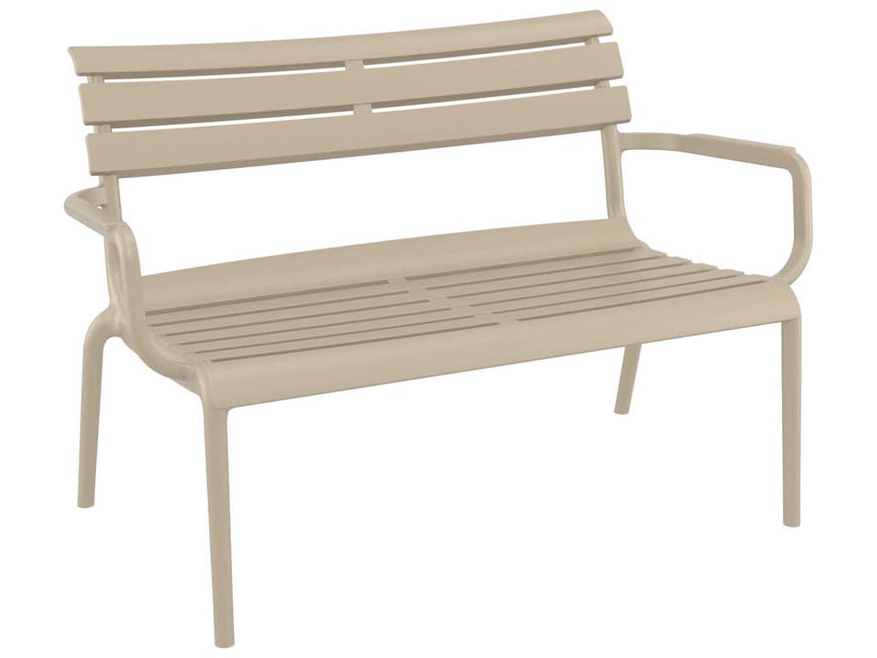 Paris Taupe Polypropylene Bench