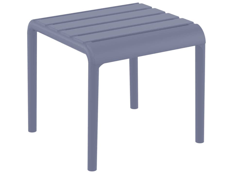 Paris 16-Inch Square End Table in Dark Gray