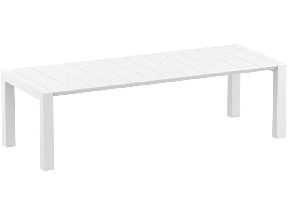 Vegas Extendable Dining Table 102 to 118 Inch in White