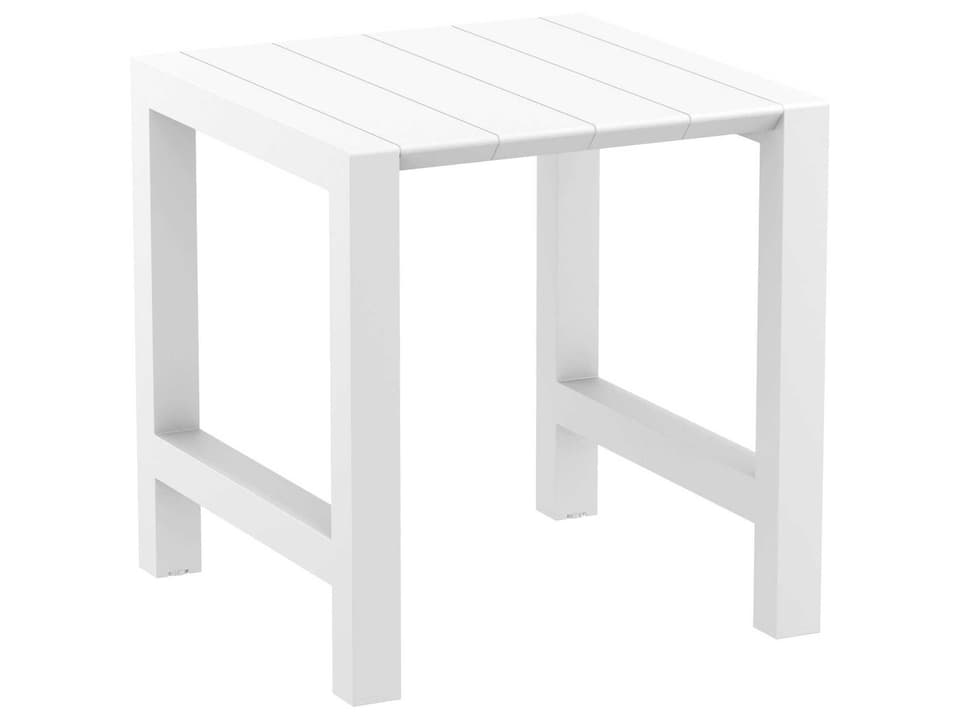 Vegas Extendable Polypropylene Bar Table in White