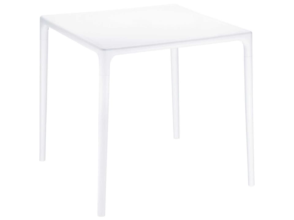 Mango 28 Inch Square Dining Table in White