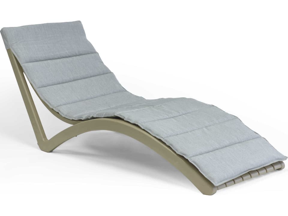 Sunbrella Granite Chaise Pad with Hoody