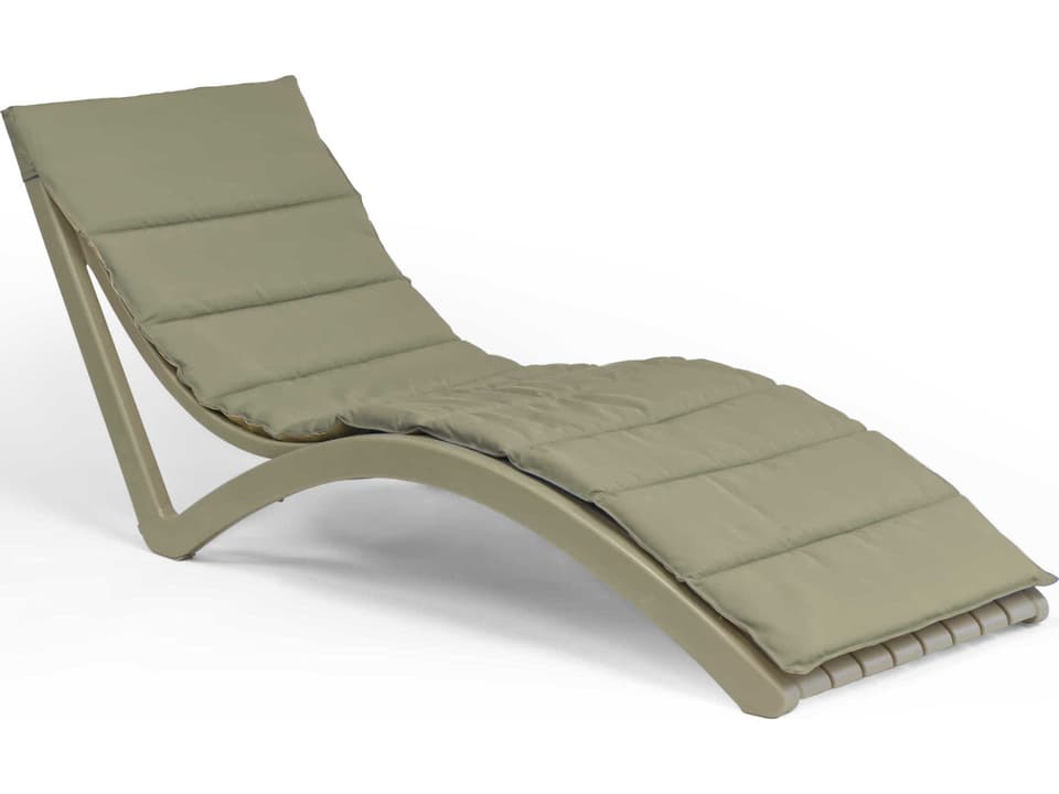 Sunbrella Taupe Outdoor Ottoman Cushion