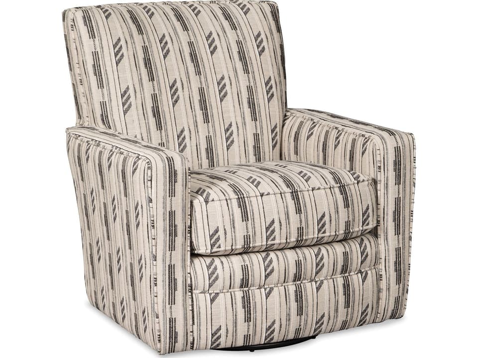 Essentials Swivel Glider Accent Chair with Track Arms
