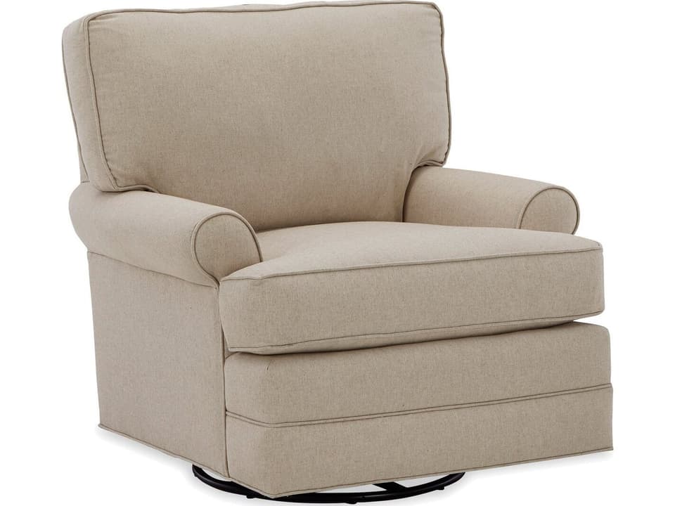 Essentials Swivel Glider Accent Chair with Sock Arms
