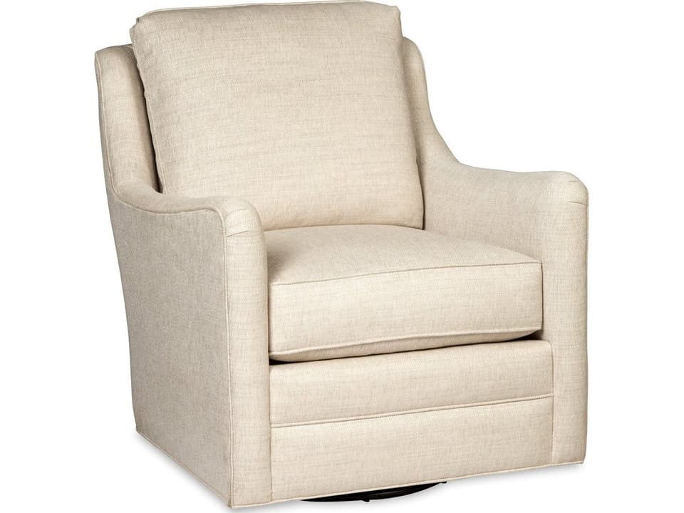 CM Modern Swivel Glider Accent Chair with Blend Down Cushion
