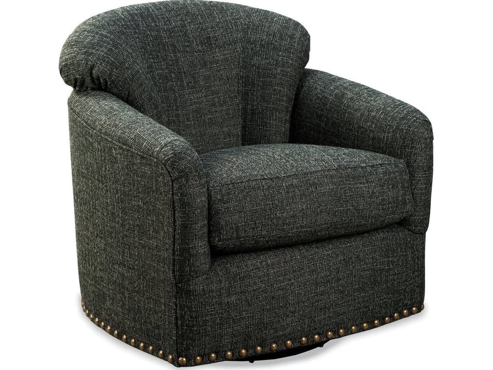 CM Modern Swivel Glider Chair with Blend Down Cushion