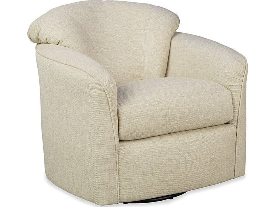 CM Modern Swivel Glider Accent Chair with Blend Down Cushion
