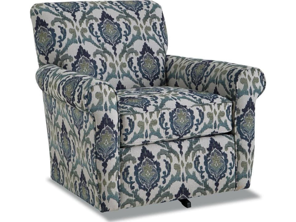 Essentials Swivel Glider Chair Comfortable Modern Track Arm