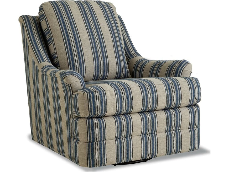 Essentials Swivel Glider Chair Tall Back English Arms