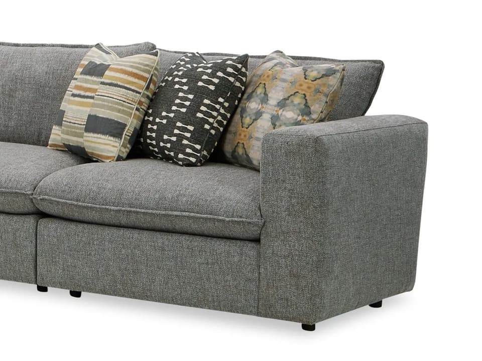 CM Modern Right Arm Facing Chair and a Half Modular Sectional Component