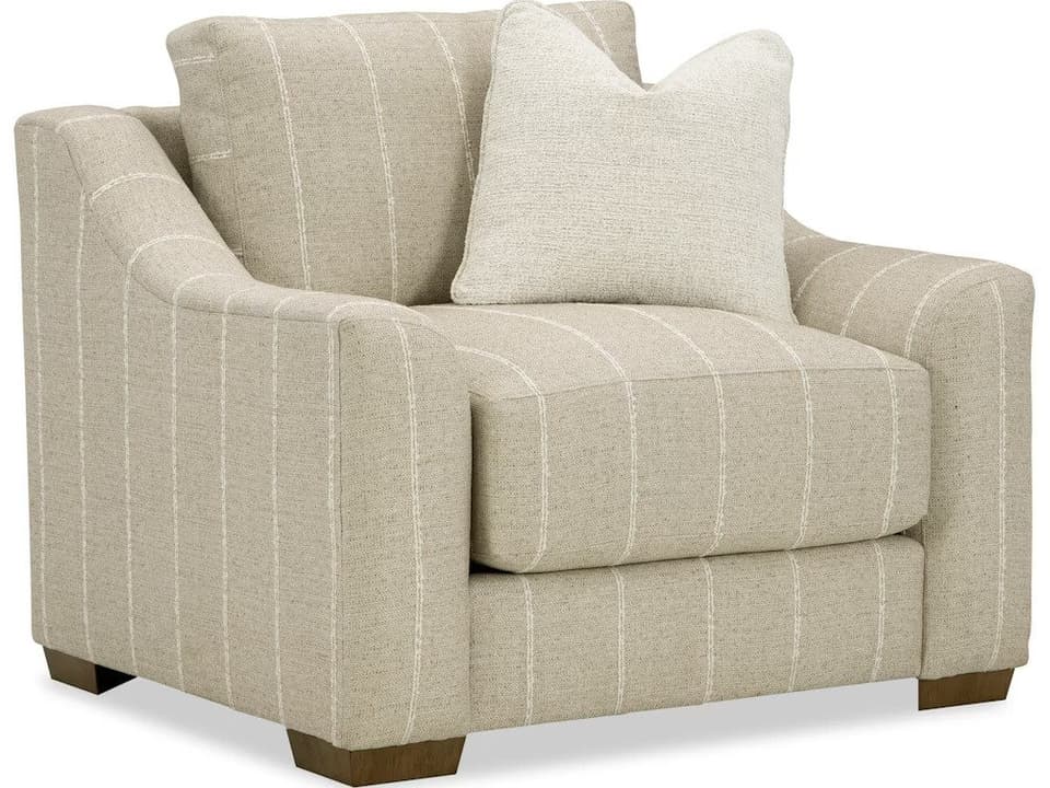CM Modern Upholstered Chair and a Half with Blend-Down Cushion