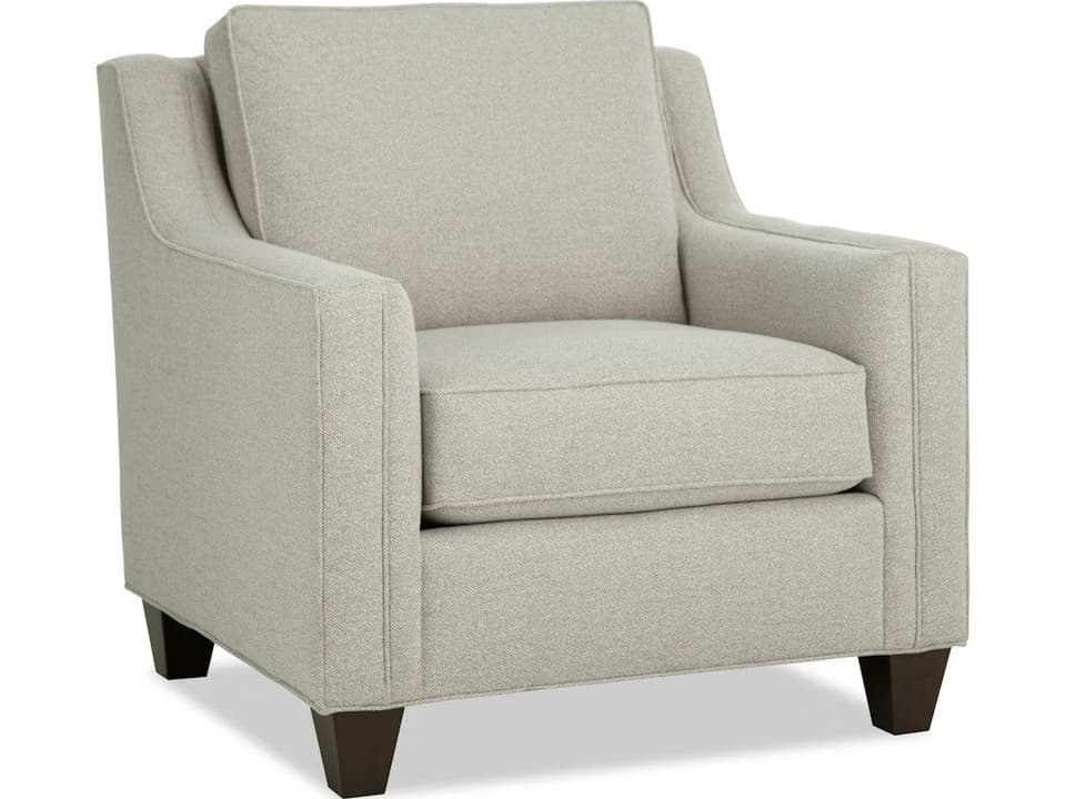 Essentials Arm Chair with Loose Back Cushion and Tapered Legs