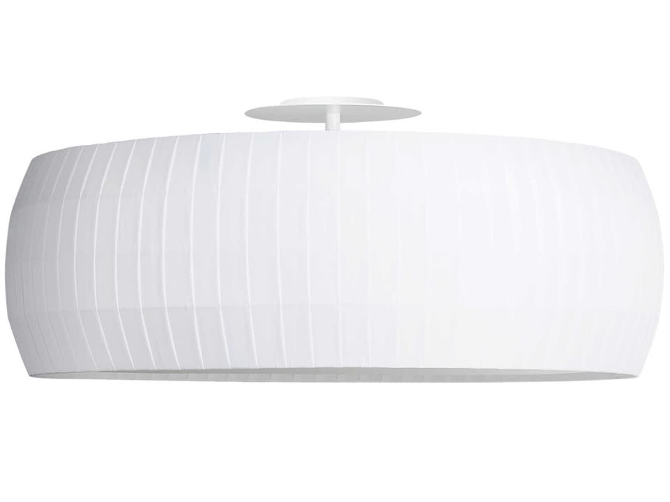 Isamu 2-Light Drum Semi Flush Mount in White