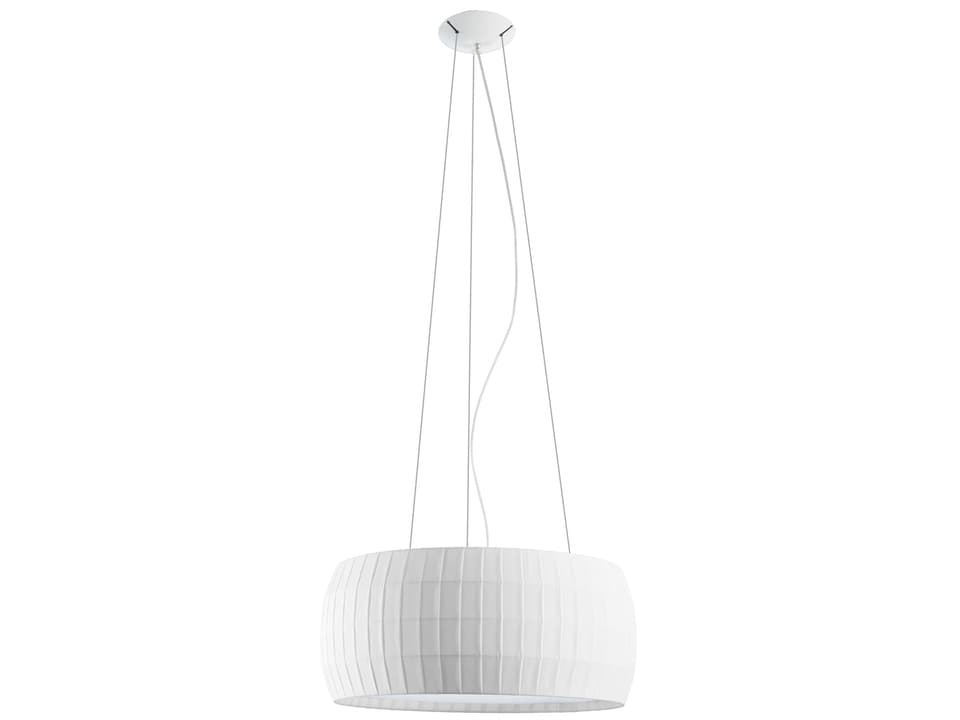 Isamu 20 2-Light Drum Pendant Light in White