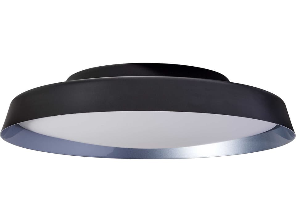 Boop XL Integrated LED Round Flush Mount in Black Blue Grey Metallic