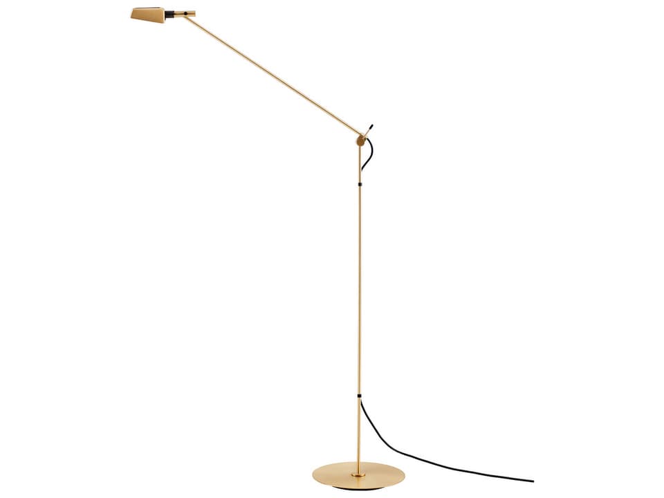 Tema 55 Tall Integrated LED Floor Lamp in Satin Gold
