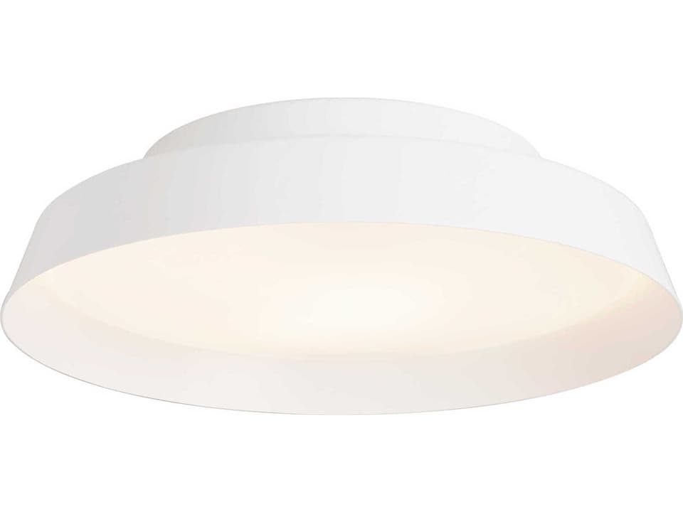 Boop White Round Integrated LED Flush Mount Light